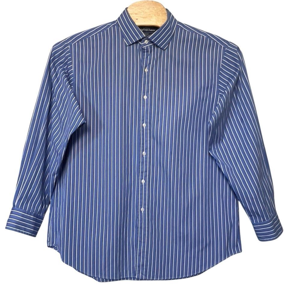 Polo Ralph Lauren Men's Size 17.5 34/35 Regent Classic Fit Long Sleeve Button Up